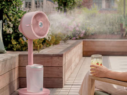 Shark FlexBreeze Pro Mist Indoor & Outdoor Fan in Blush