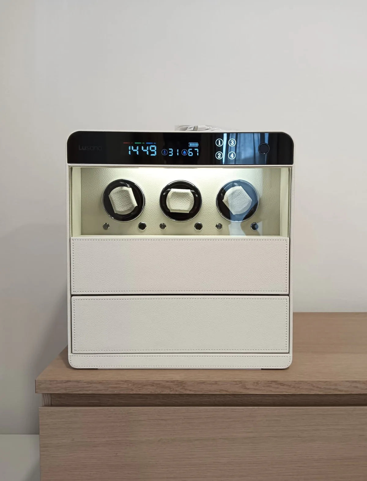 Lusano Watch Winder Drawer Safe (3 Watches)