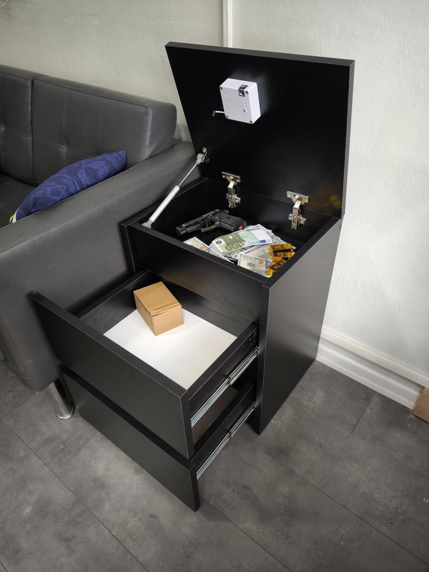 Hidden Lock Nightstand