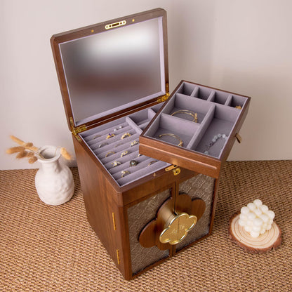 Engraved Wooden Jewelry Box