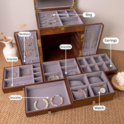 Engraved Wooden Jewelry Box