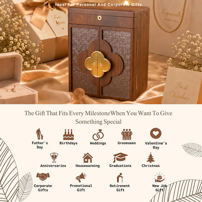 Engraved Wooden Jewelry Box